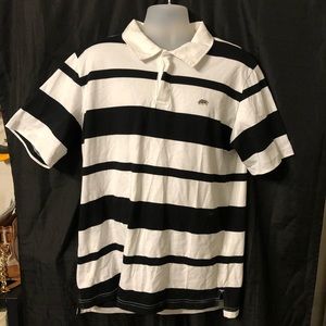 Echo Unlimited STRIPED SHORT SLEEVE POLO SHIRT